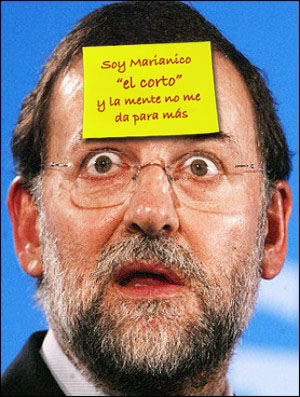 Marianico Rajoy, lider del PP y causante de la ruptura del partido